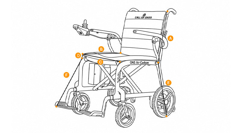 OAS AIR CARBON ELECTRIC WHEELCHAIR