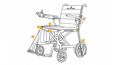 OAS AIR CARBON ELECTRIC WHEELCHAIR